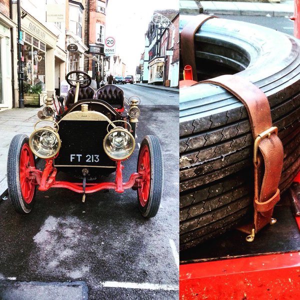 1906 Bianchi Car Straps